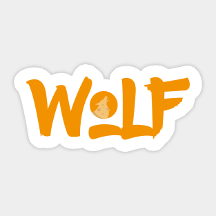 Wolf Word Sticker